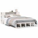 Seng med bokhylle uten madrass hvit 135x190 cm heltre 8721158626813