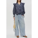 AllSaints, Dame, Bluser & Skjorter, Blå, M,