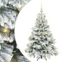  Kunstig juletre med 150 LED med stativ grønn 120 cm PE og PVC