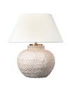 Avedon 11" Cordless Accent Lamp White Rattan