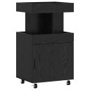 vidaXL Barvogn Svart eik 50 x 41 x 89 cm Konstruert tre