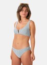 Seaside Seersucker Bikini Top W