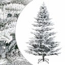 vidaXL Kunstig sammensatt juletre 240 cm PE og PVC Grønn og hvit