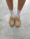 ALOHAS Rowan Suede Leather Loafers   Beige   37