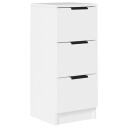 vidaXL Skjenk hvit 30x30x70 cm konstruert tre