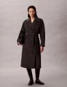 Calvin Klein Hero Trench Coat Dbl Face Wool     Grey   XS