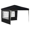 vidaXL Pop up Festtelt 288 x 288 x 245 cm Antrasitt Oxford Stoff
