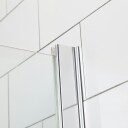 Dusjdør Bathlife Allsidig Rett Vegg + Rett Dør Mellom Vegg Delvis Frostet Glass