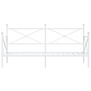 Dagseng uten madrass hvit 75x190 cm stål