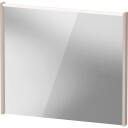 Duravit D Code speil med lys øverst 800 x 700 mm taupe dekor