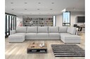 Taberk Sovesofa med Divan och Schäslong 5 sits   Grå