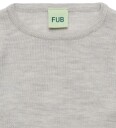 FUB Genser   Rib   Ull   Light Grey Melange   FUB   90   Genser   Grå