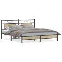  Sengeramme uten madrass sonoma eik 160x200 cm konstruert tre 4106947