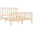 vidaXL Sengeramme heltre furu 120x200 cm