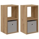  Nattbord 2 pcs Artisan Eik 25,5 x 22 x 49,5 cm Konstruert tre