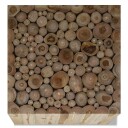 vidaXL Salongbord ekte teak 50x50x35 cm