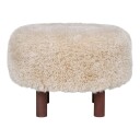 Inverness puff Ø50 cm brun.
