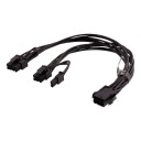 Deltaco 0,3m PCIe Strømkabel 6-pin til 2x8-pin for Videokort