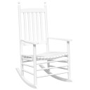  Gyngestol med sammenleggbart bord hvit heltre poppeltre 3281257