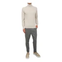 Paolo Pecora Herre Strikkevarer Beige L,