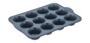 Pecan muffinsform til 12 stk. 33 x 24 cm metall indigo