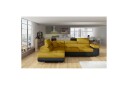 Seksjon Eltap Anton 272x203x85 cm   Omega 68 Soft 11 Gul Svart Venstre