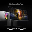 Samsung Odyssey G8 34" UWQHD OLED Gaming-Skjerm med 175Hz Sølv