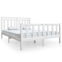  Sengeramme hvit heltre 160x200 cm