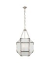 Small Morris Lantern Nickel Frosted Glass