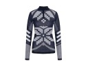 Kari Traa Faith Half Zip langermet trøye merino blå dame