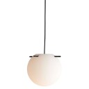 Frandsen Koi Taklampe Ø25 Opal Hvit/ Sort Sticks