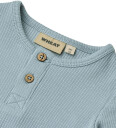 Wheat Body I/e Rib Benny Rolig Blue Wheat 2 år 92 Langermet Body Blå