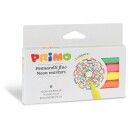 Primo Neon-markers 6-sett