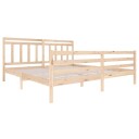vidaXL Sengeramme heltre 200x200 cm