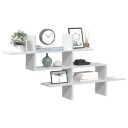  Vegghylle hvit 124,5x18x60,5 cm konstruert tre 8721158361288