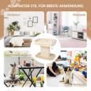 Northix Kloretre Med Plysjsete Og Kloreunderlag I Sisal Beige