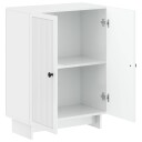 vidaXL Baderom Oppbevaringsskap EDE Høgglans hvit 59,5 x 31 x 80 cm