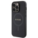 Guess Case For Iphone 14 Pro 6,1&Amp Amp Quot  Guhmp14lpsahmck Black Hc Pu Saffiano Magsafe