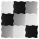 Stort skumpuslespillmatte sjakkbrett Ricokids 180x180cm 9stk