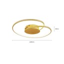 Lindby Joline LED-taklampe, gull, 45 cm