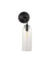 Visual Comfort Katie Small Cylinder Sconce Bronze/Clear Glass