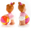 Kaketopp Baby Jente Med Ball 11cm 