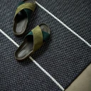 Pappelina Lea teppe Black/Misty Mint/Vanilla 70 x 150 cm