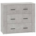vidaXL Skjenk betonggrå 80x33x70 cm konstruert tre