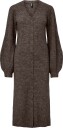 pieces - Midikjole Pcfaly Ls Knit Dress Bc - Brun