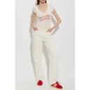 Re/Done Dame Topper Beige L,