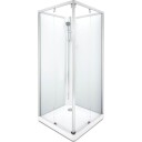 Contura Showerama Classic dusjkabinett, 90x90 cm, alu matt profil, frostet glass