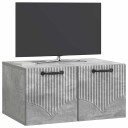  Vegghengt TV skap Betonggrå 59,5 x 41 x 30 cm Konstruert tre