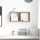  Vegghyller Eik MDF 26 x 15 x 26 cm Veggmontering Vegghylle