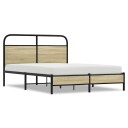  Sengeramme uten madrass sonoma eik 140x200 cm konstruert tre 8721158565051